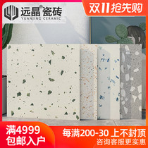 Far Crystal 600x600 color large particle terrazzo living room floor tiles non-slip matte kitchen tile shops wall tiles