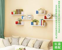 Wall frame firm bedside shelf bedroom home wall non-hole wall mounted indoor home decoration photo rack European style
