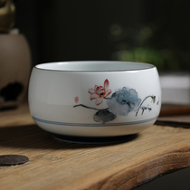 Large ceramic tea washing kung fu tea set accessories utensils tea cup washing washing tea bowl water glass pen washing desktop tea drum bucket