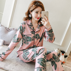 秋新式长袖开衫睡衣女士产后月子服休闲甜美全棉外穿家居服两件套