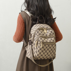 Backpack Women's Bag 2024 New Korean Style Fashion Backpack Versatile Shoulder Bag Casual Large Capacity School Bag Travel Bag