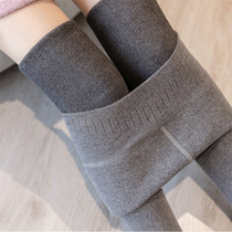 Hong Kong Chauchio outside dressed with underpants woman 2021 autumn and winter style cashmere high waist conspiculy slim fit elastic long pants