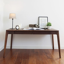 Nordic Solid Wood Desk Desk Brief Modern Small Household Type With Drawer Computer Desk Book House Bench