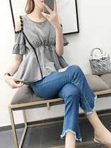 Very fairy machine strapless shirt top female summer 2021 new spring style small shirt design sense Super fairy chiffon shirt