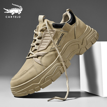 Crocodile mens shoes winter help tooling shoes mens trendy shoes 2021 New thick soled autumn and winter mens Martin boots