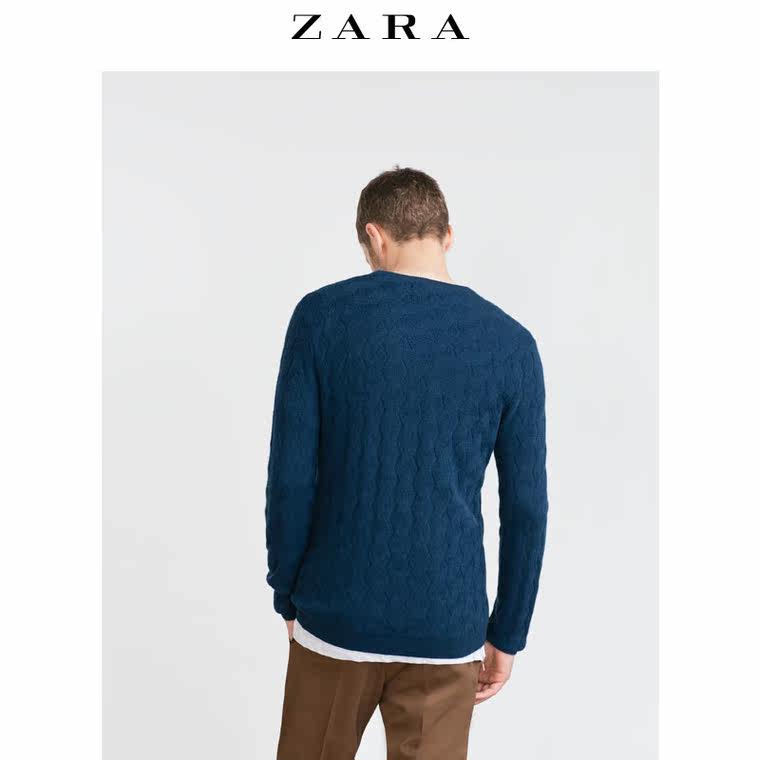 ZARA 男装 编织山羊绒针织衫 00367320400