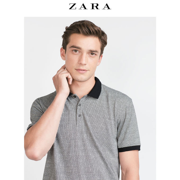 ZARA 男装 提花 POLO 衫 00526302250