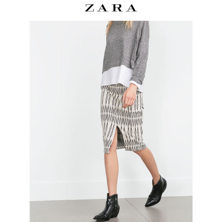 ZARA TRF 女装 提花短裙 05039287093