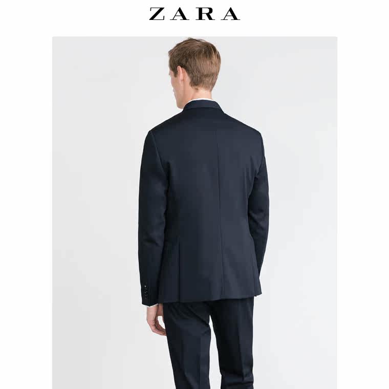 ZARA 男装 陶瓷色纤维羊毛西装上衣 05418302401