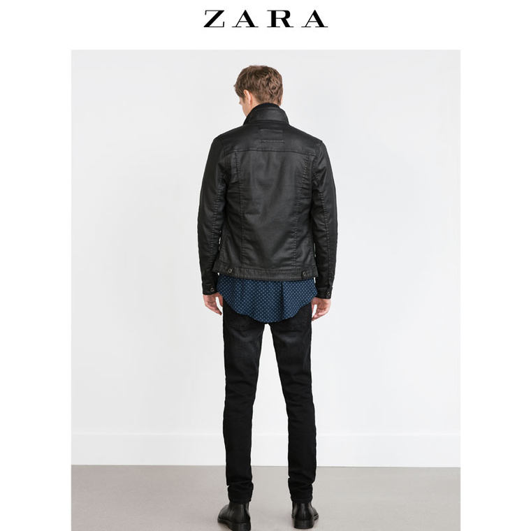 ZARA 男装 仿皮夹克 07354400800