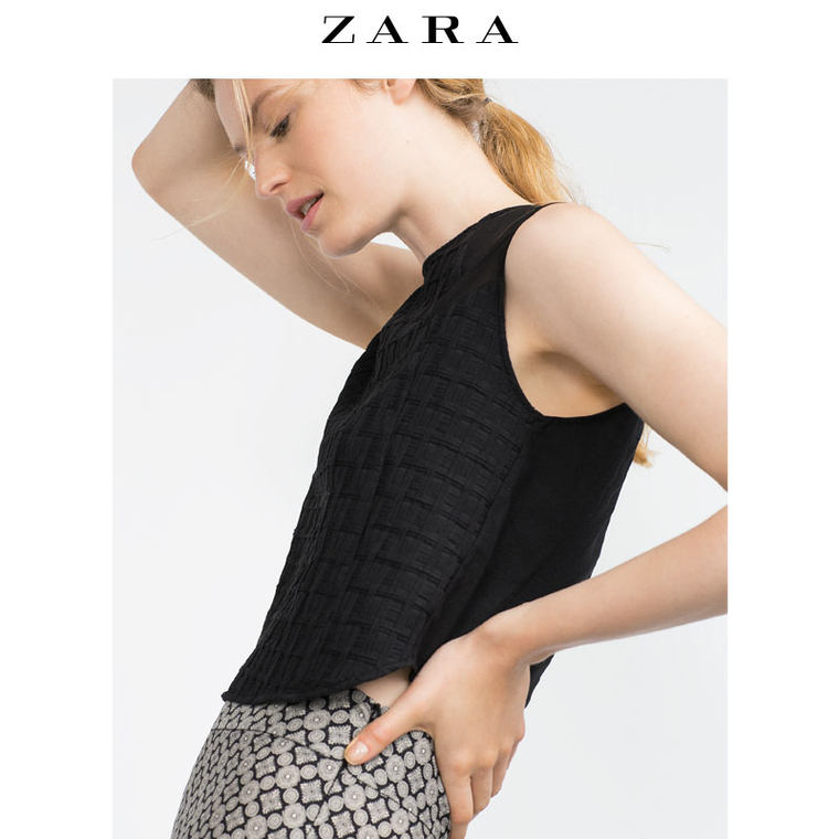 ZARA 女装 提花上衣 05410230800