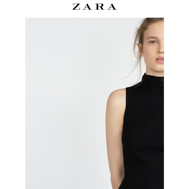 ZARA 女装 挂脖领上衣  00367101800