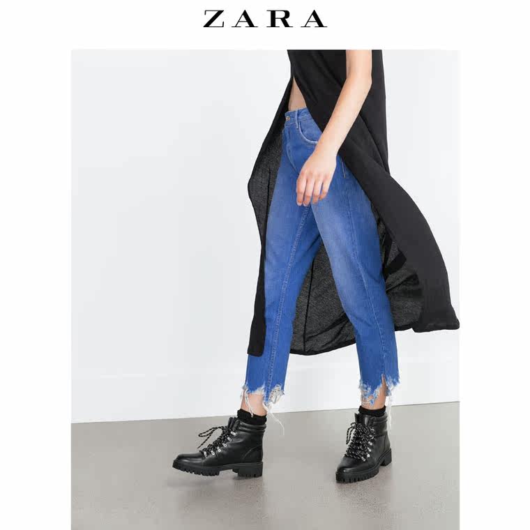 ZARA TRF 女装 前开衩 T 恤 05584276800