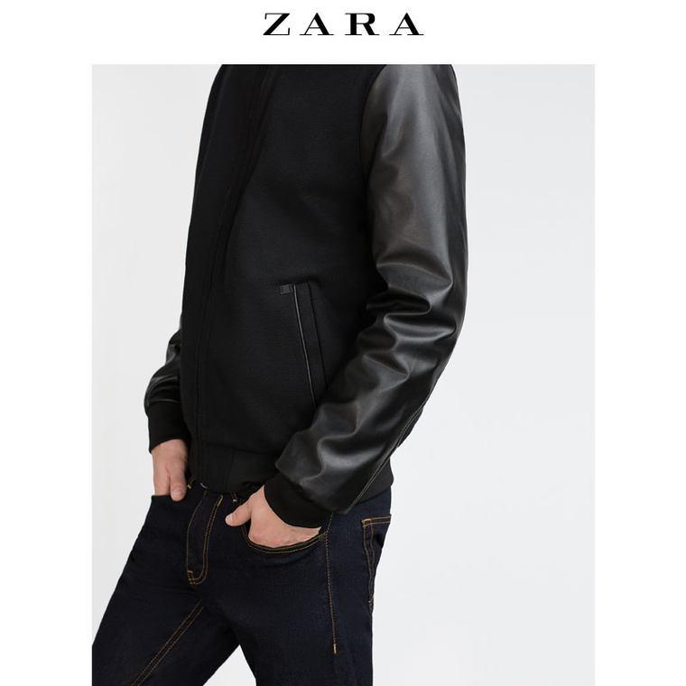 ZARA 男装 拼接外套 06861452800