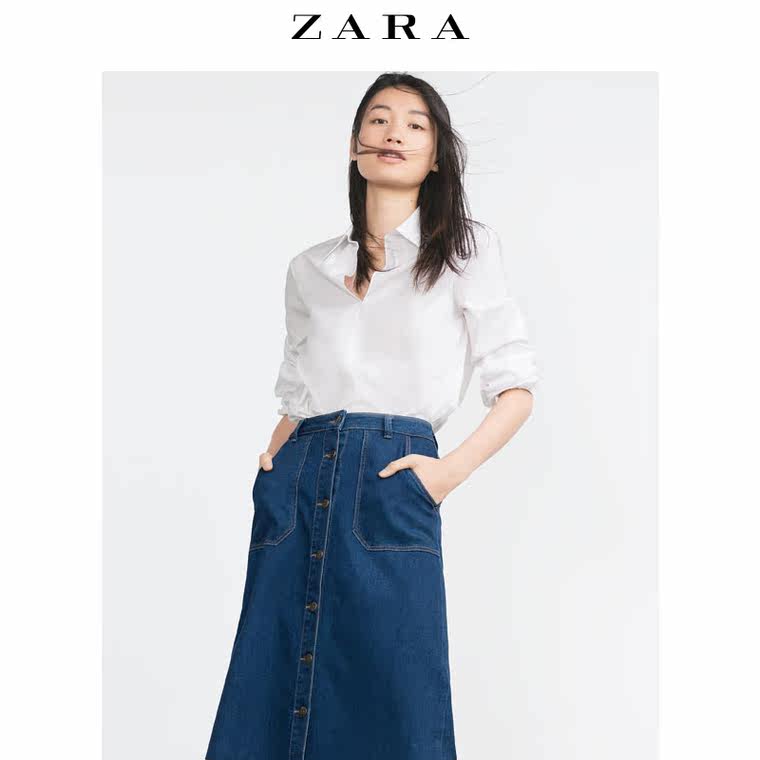 ZARA 女装 保暖衬里牛仔裤 06164178427