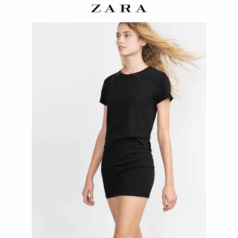 ZARA TRF 女装 提花迷你裙 05039286800