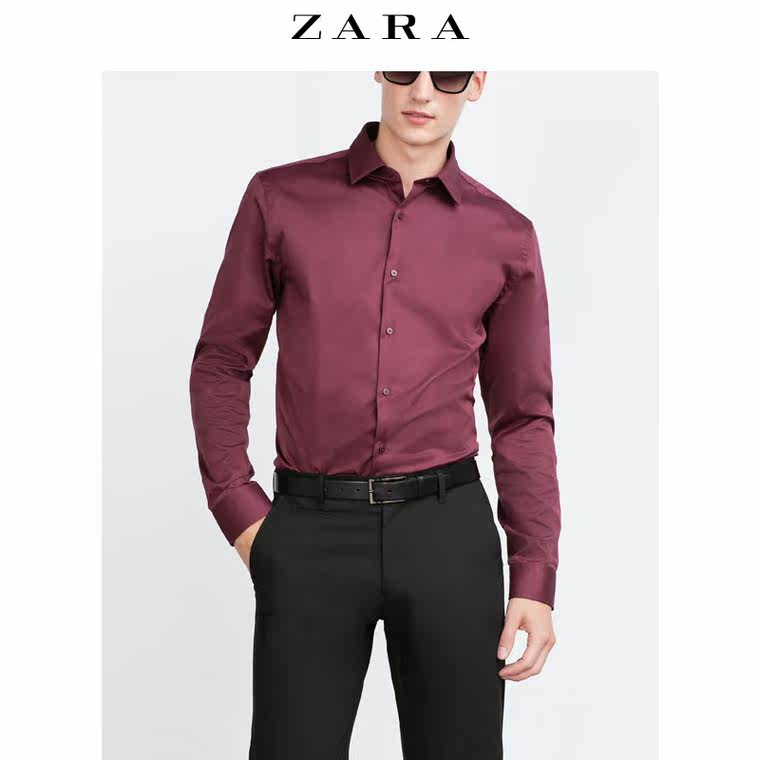 ZARA 男装 经典斜纹衬衫 03894331605