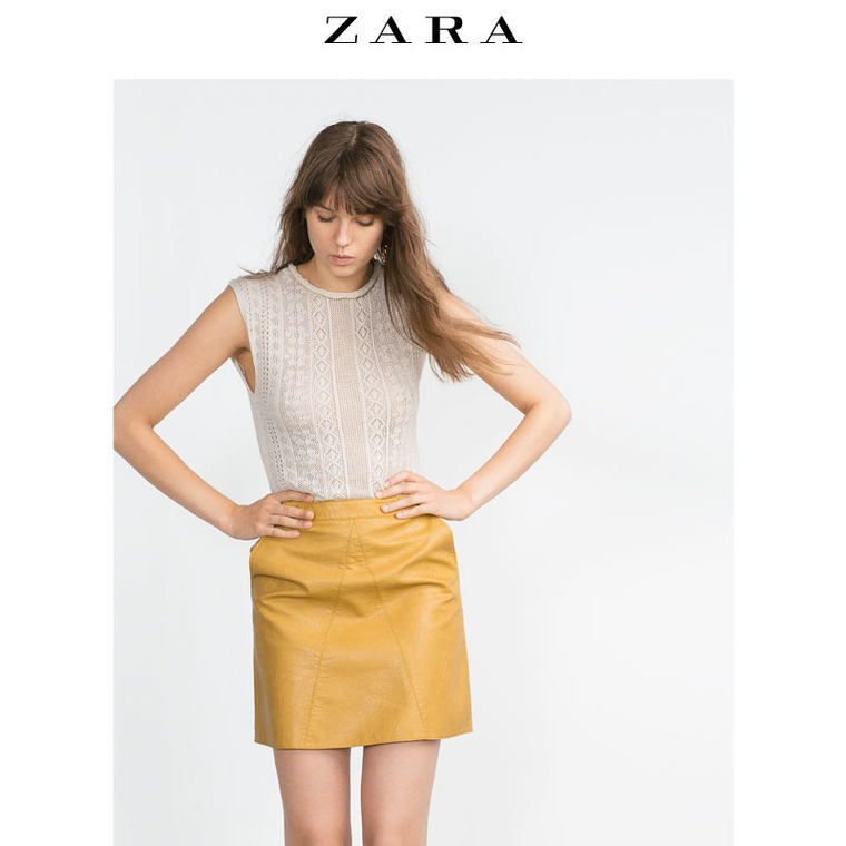 ZARA 女装 网眼短版上衣 03859107712