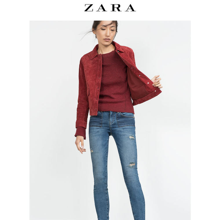 ZARA 女装 紧身丹宁裤 04806226407