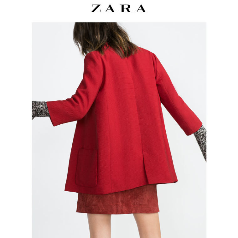 ZARA 女装 长版休闲西装外套 07842336641