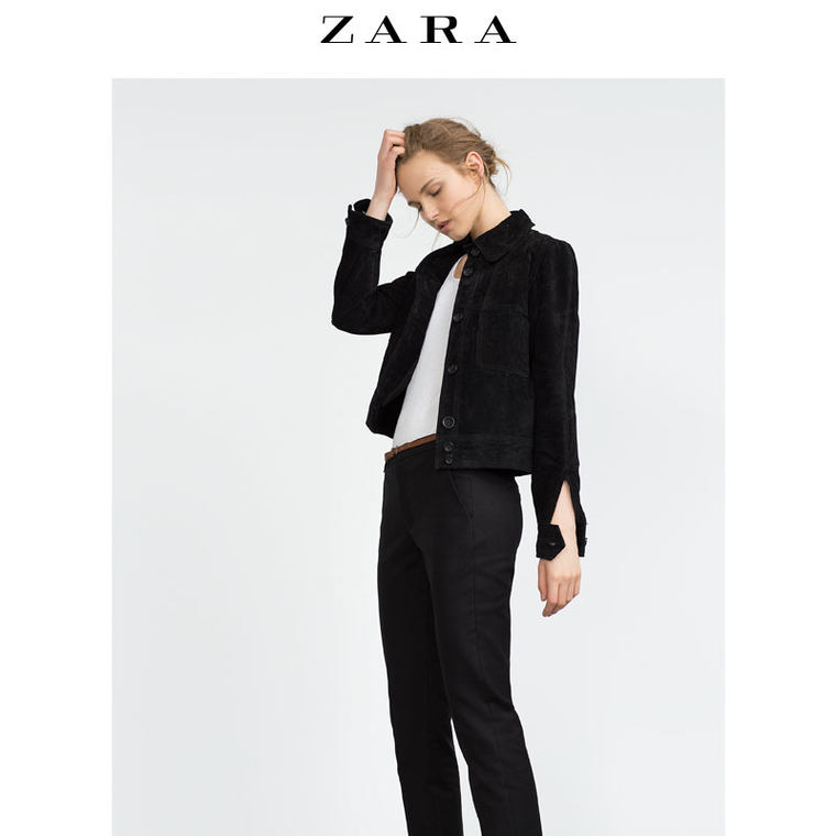 ZARA 女装 高弹性双层长裤 09929226800