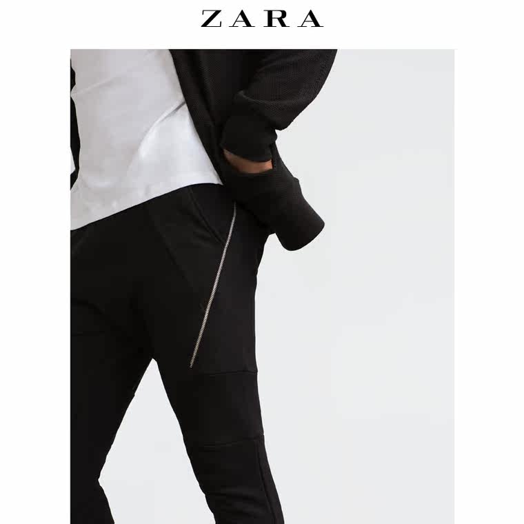 ZARA 男装 拉链裤 00761301800