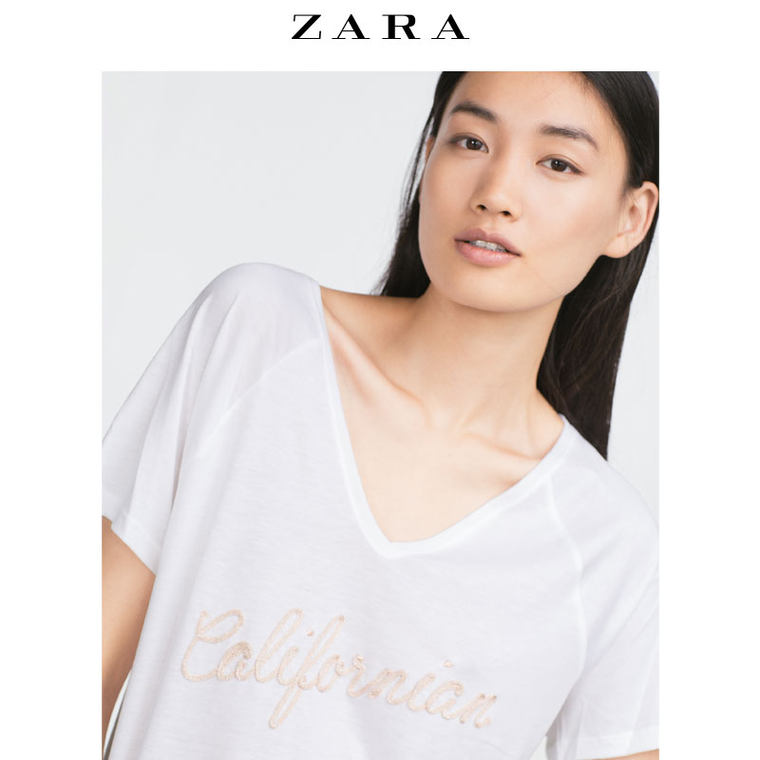 ZARA 女装 印字 T 恤 00839222250