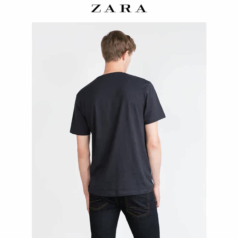 ZARA 男装 领带印花 T 恤 00679308401