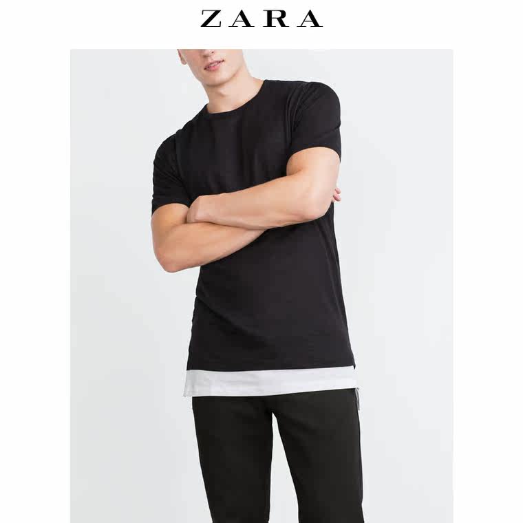 ZARA 男装 长款 T 恤 01887300800