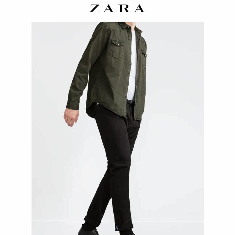 ZARA 男装 棉制休闲裤 06917320800