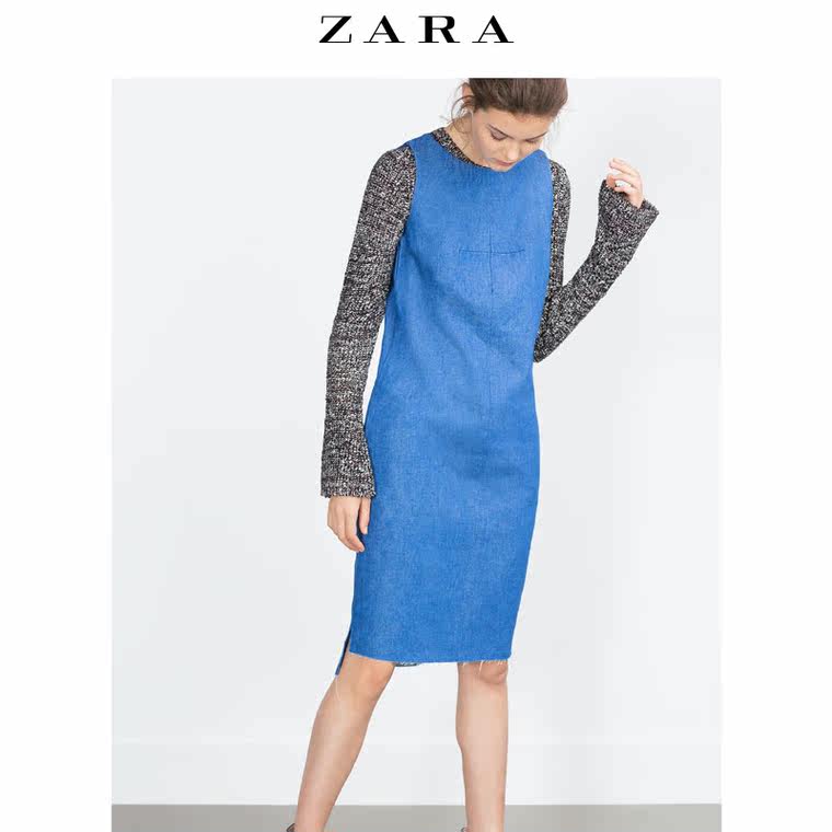 ZARA TRF 女装 牛仔连衣裙 04473271434