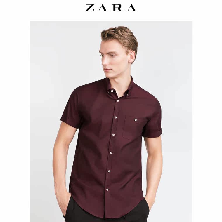 ZARA 男装 口袋衬衫 01928271605