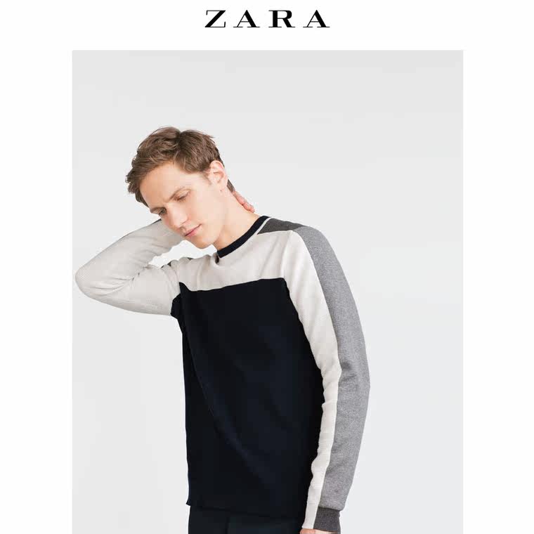 ZARA 男装 纹理针织衫 00458306401