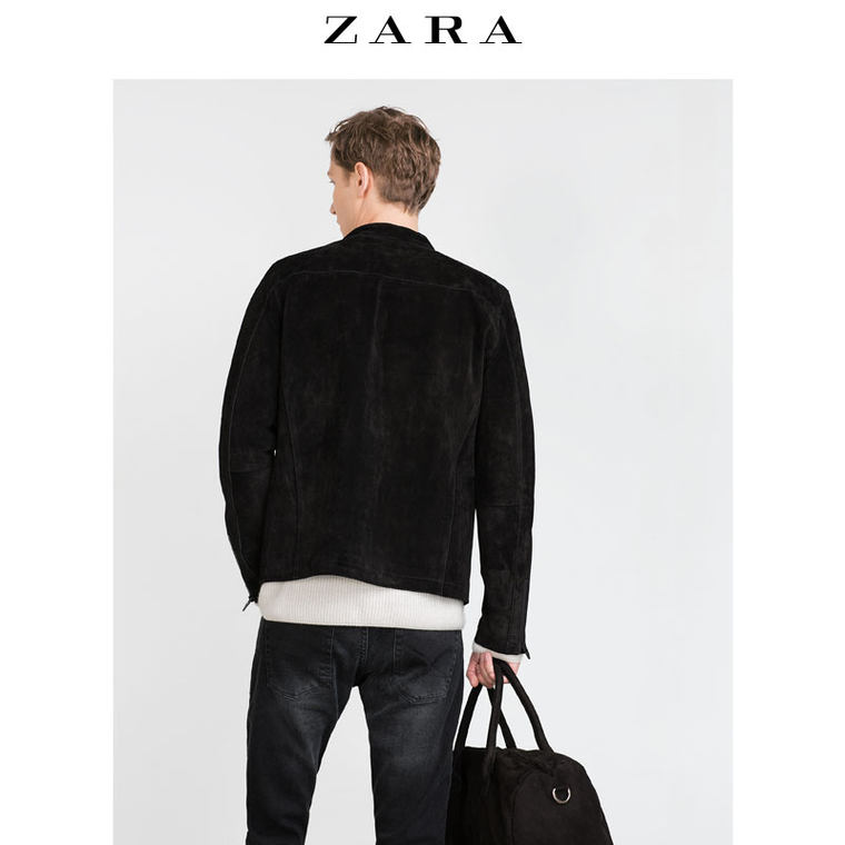 ZARA 男装 野猪皮夹克 00706336800