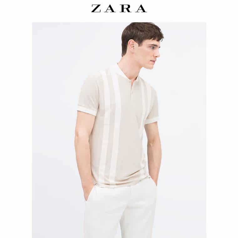 ZARA 男装 领部细节 POLO 衫 04231407710