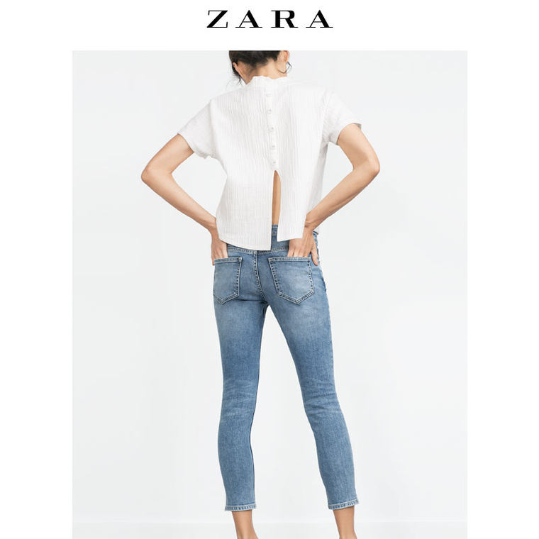 ZARA 女装 紧身丹宁裤 06164170406