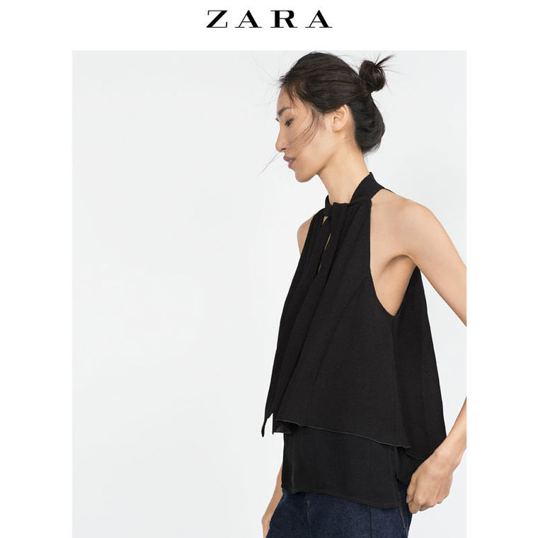 ZARA 女装 结饰领口上衣 05410233800