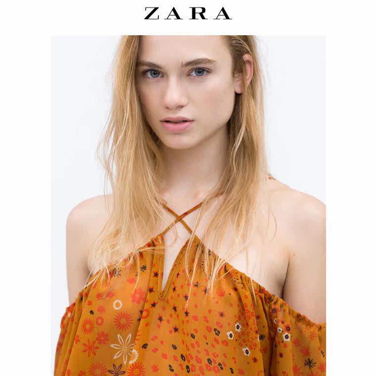 春夏折扣 ZARA TRF 女装 印花吊带上衣 02718589614