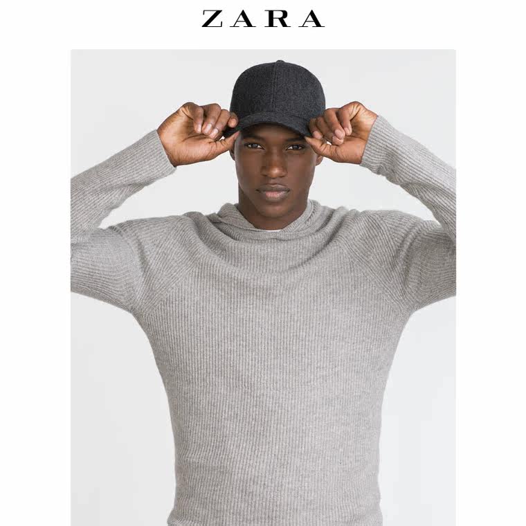 ZARA 男装 连帽开士米针织衫 00367321803