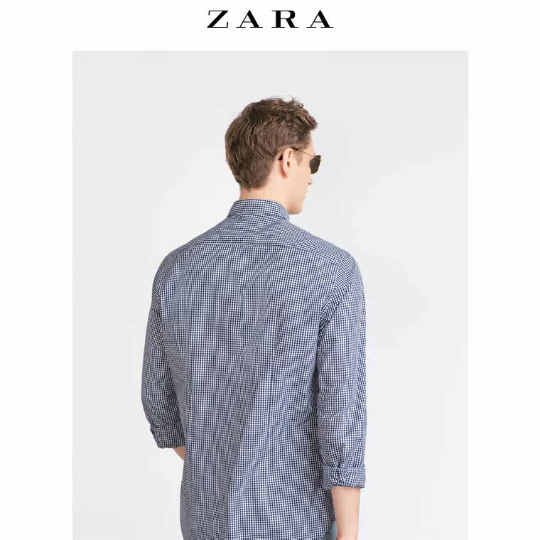 ZARA 男装 印花格纹衬衫 05632264401