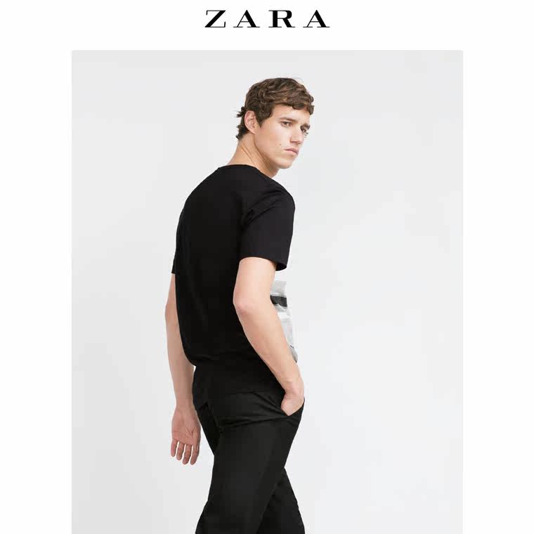 ZARA 男装 双面条纹 T 恤 00977303800