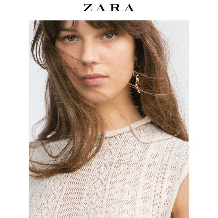ZARA 女装 网眼短版上衣 03859107712