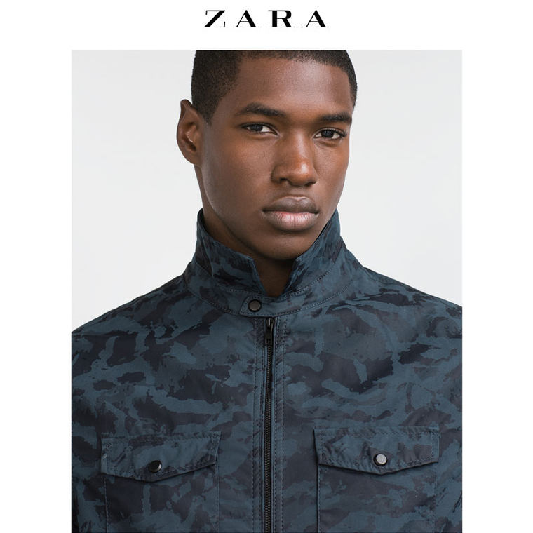 ZARA 男装 迷彩外套式衬衫 04341310400