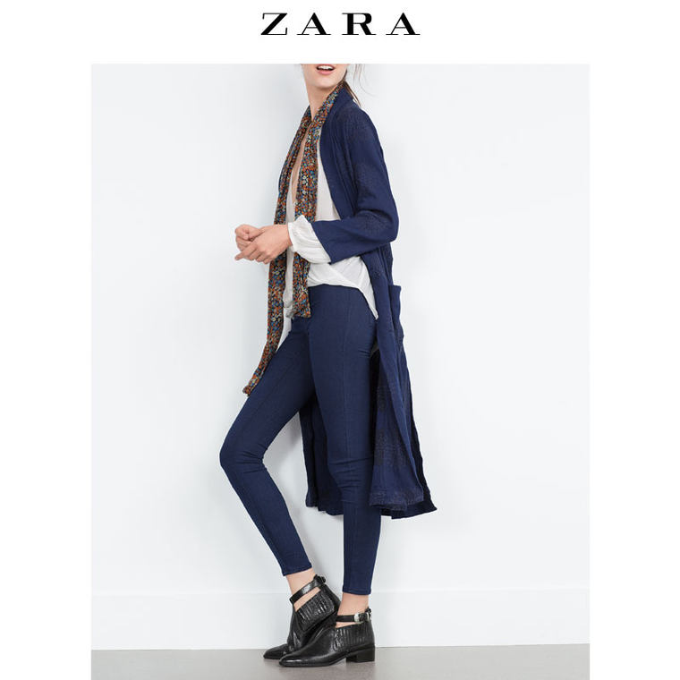 ZARA TRF 女装 高弹性牛仔紧身裤 05520237401