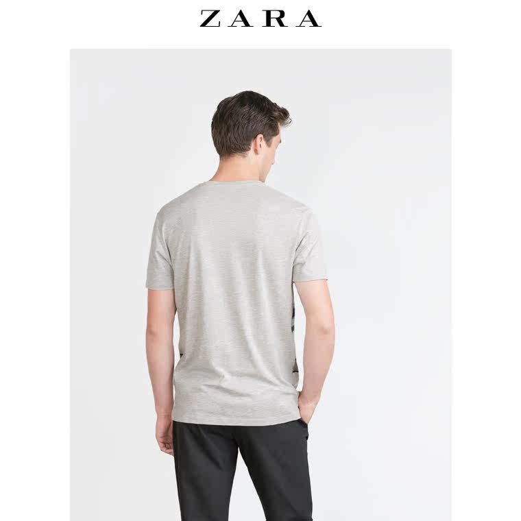 ZARA 男装 双面条纹 T 恤 00977303803