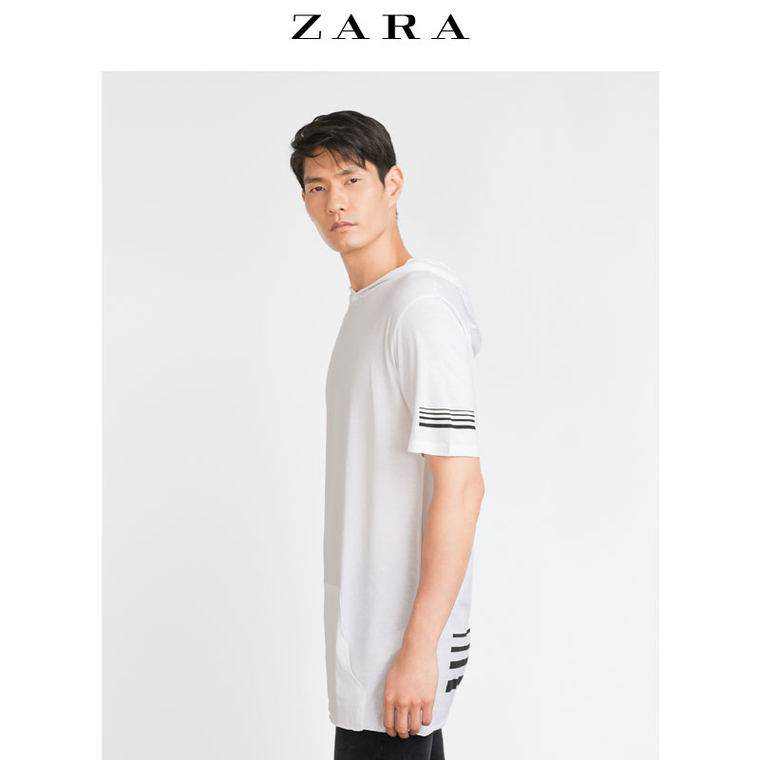 ZARA男装 连帽 T 恤 00679304250