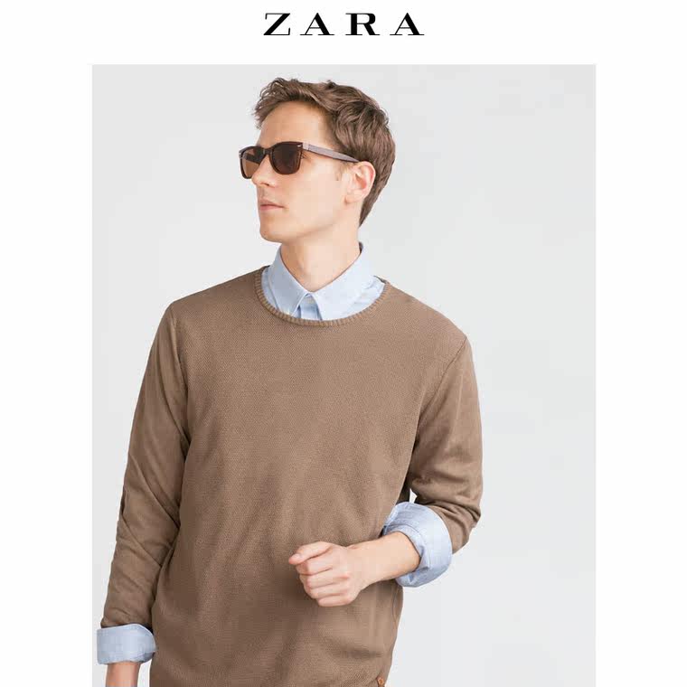 ZARA 男装 前半身纹理针织衫 00367340711