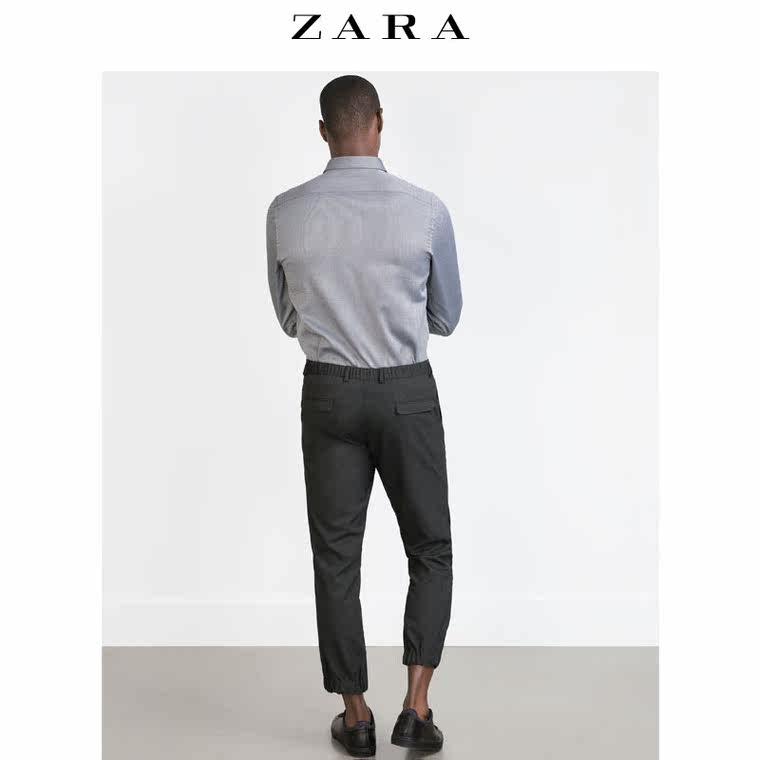 ZARA 男装 粗花呢衬衫 05478300800