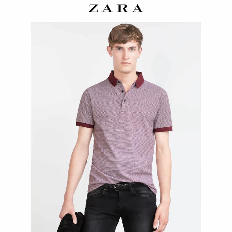 ZARA 男装 提花 POLO 衫 09240304681