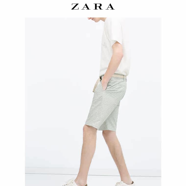 春夏折扣 ZARA 男装 彩色百慕大短裤 06416404500